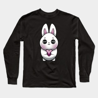 Cute Chubby Bunny Long Sleeve T-Shirt